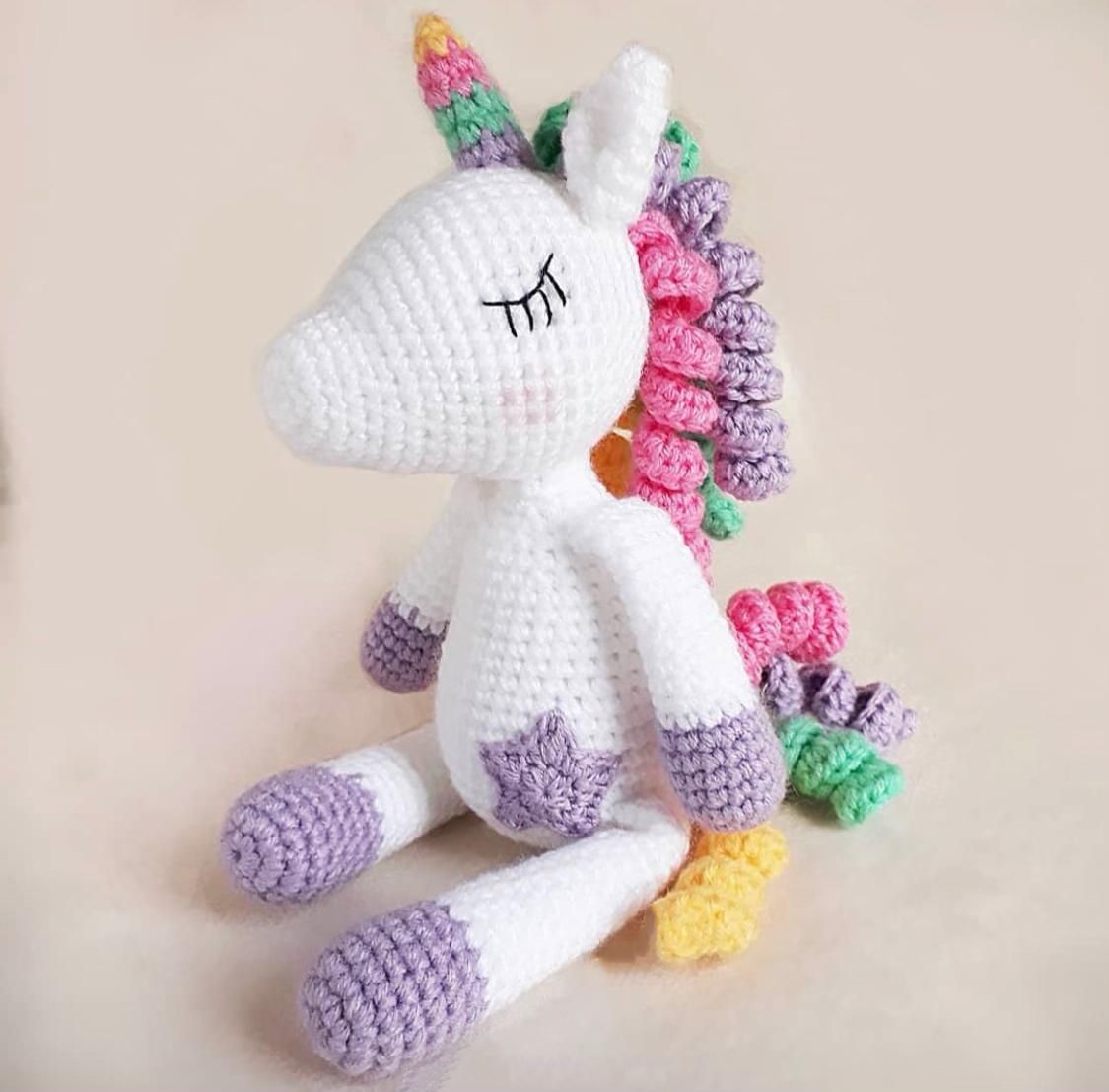 Pikkaboo - Snuggle & Play Crocheted Unicorn