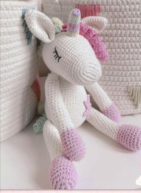 Pikkaboo - Snuggle & Play Crocheted Unicorn