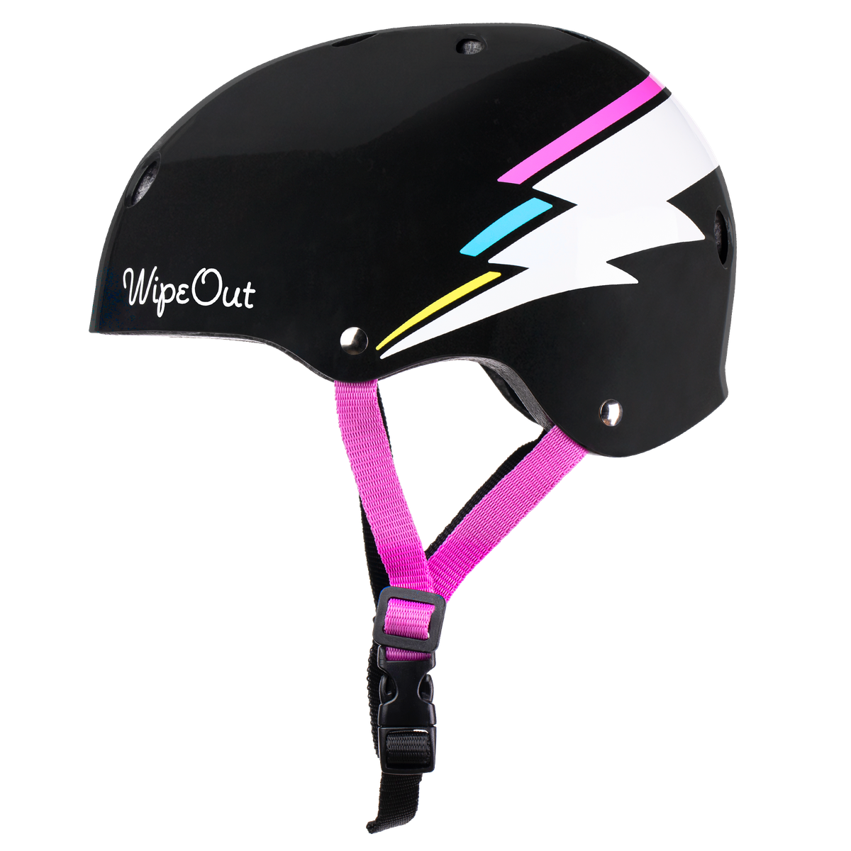 Wipeout - Dry Erase Helmet - Black Bolt - M