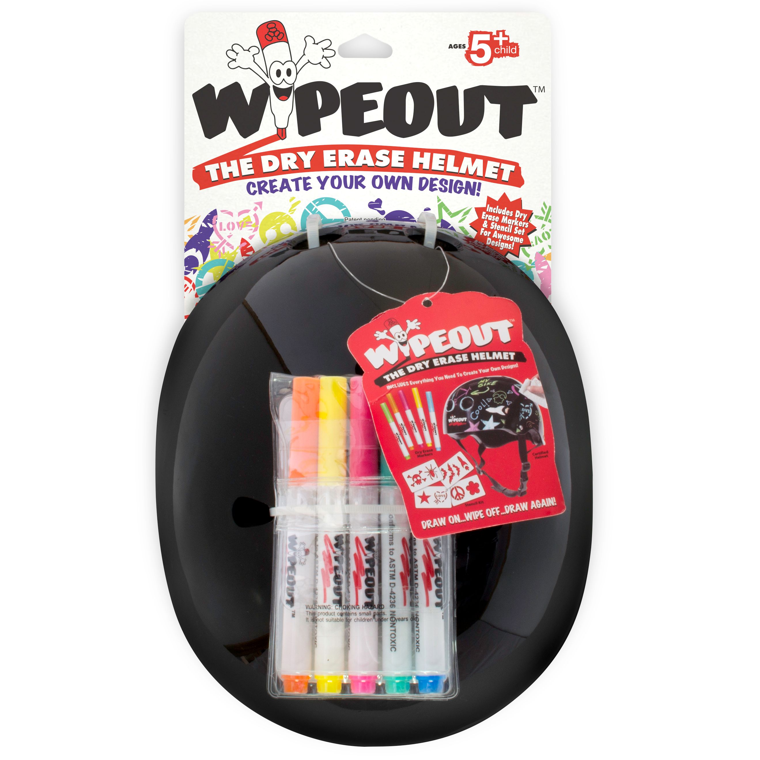 Wipeout - Dry Erase Helmet - Black - M