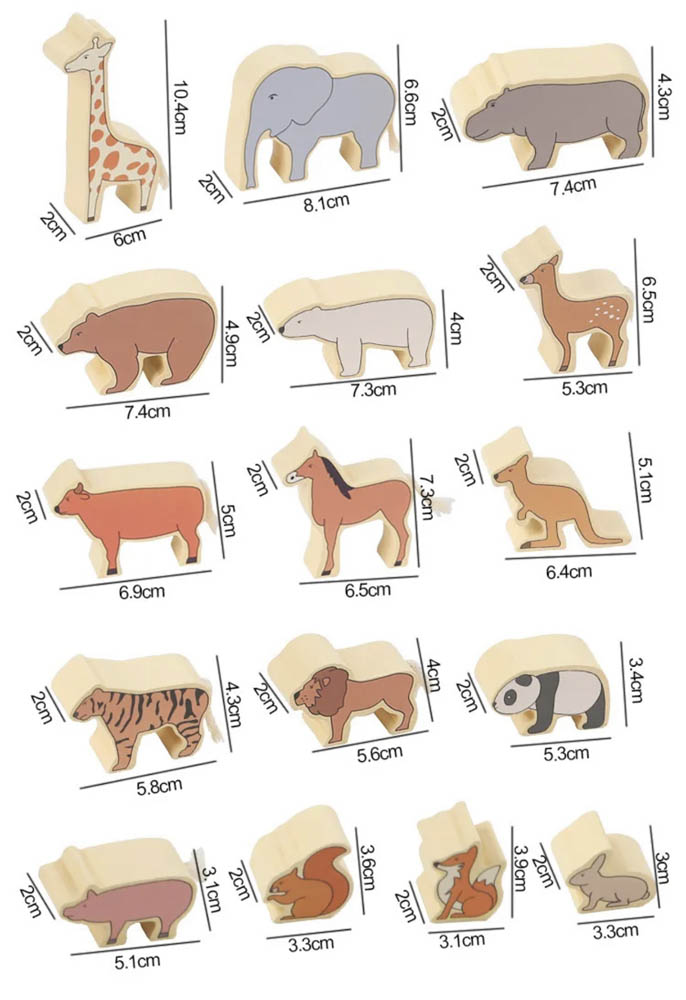 Woody Buddy - Animals Set