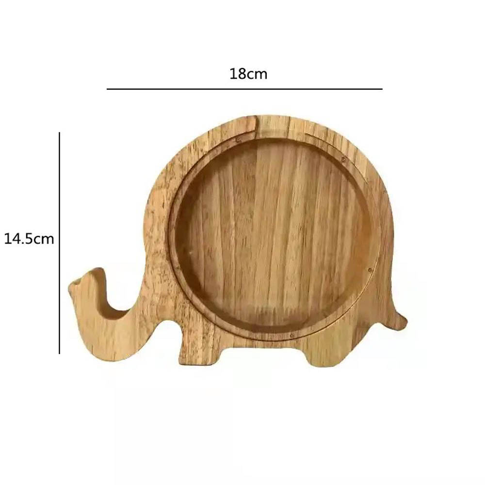 Woody Buddy - Animals Shape Piggy Banks - Elephant