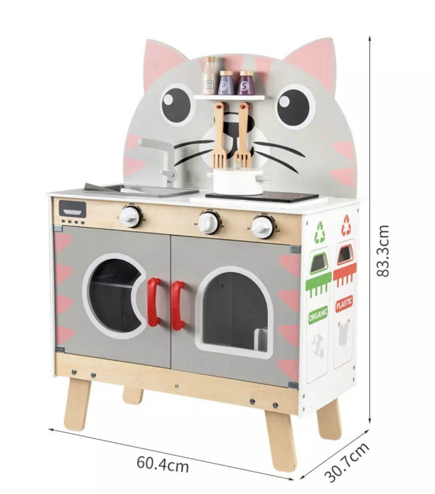 Woody Buddy - Kitty Kitchen - Pink