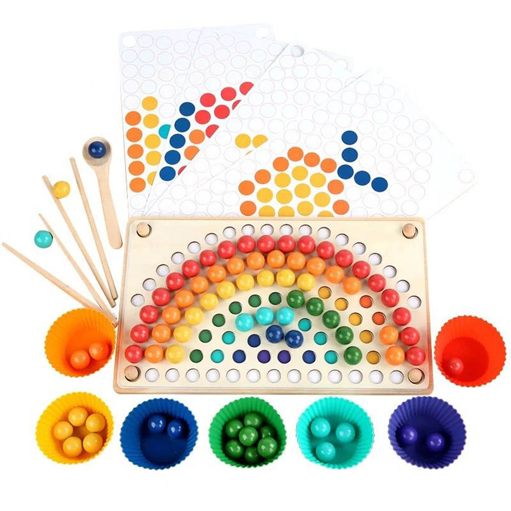 Woody Buddy - Rainbow Clip Beads