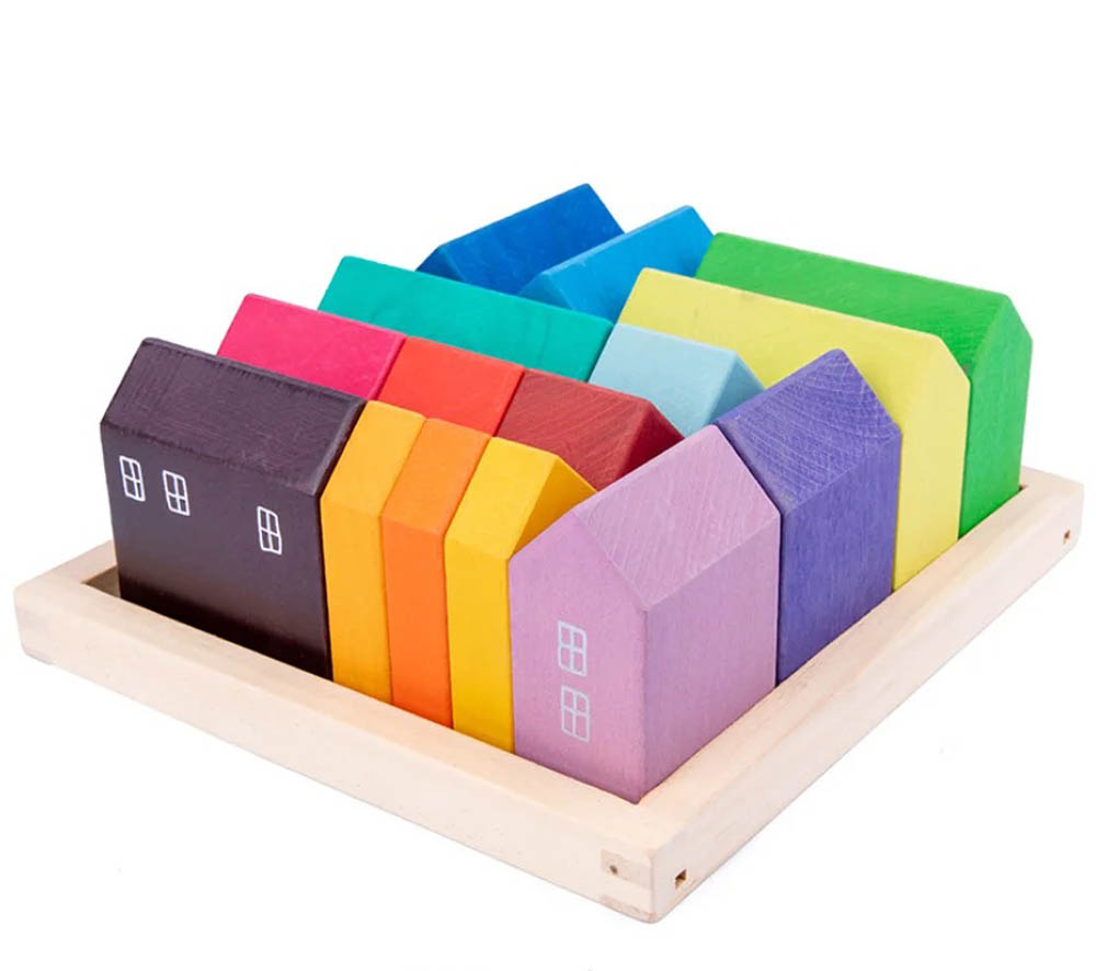 Woody Buddy - Rainbow Houses