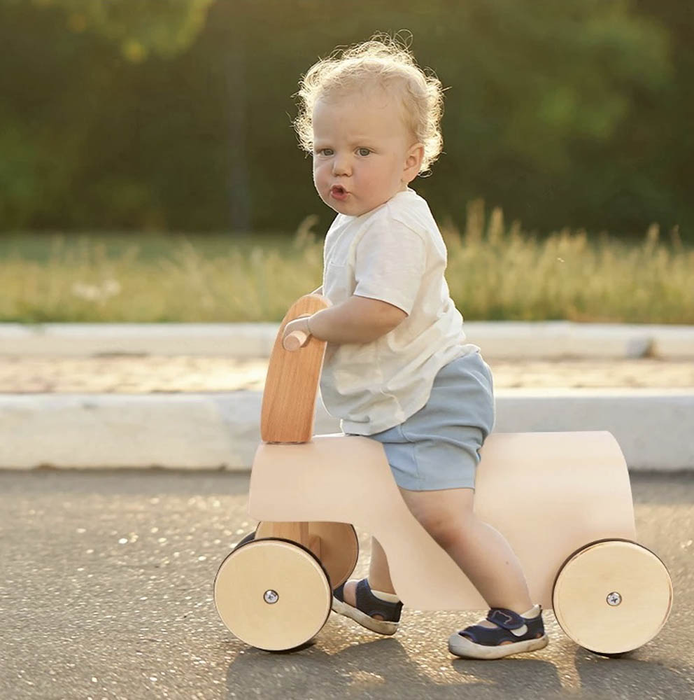 Woody Buddy - Ride-On Balance Car - Light Pink