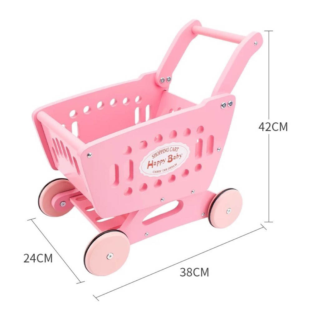 Woody Buddy - Supermarket Trolley - Pink