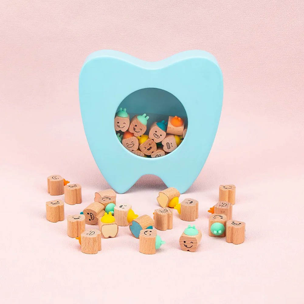 Woody Buddy - Teeth Keepsakes - Blue