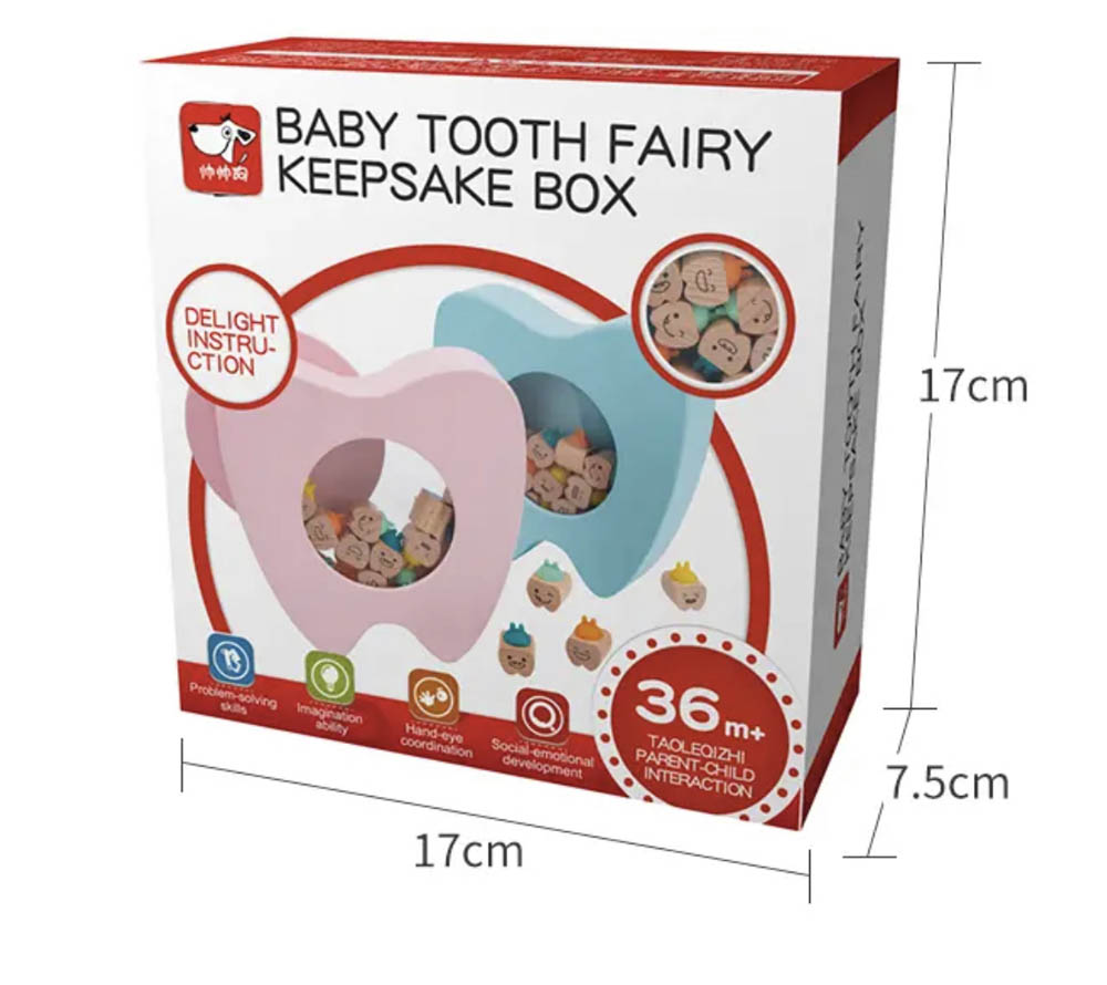 Woody Buddy - Teeth Keepsakes - Blue