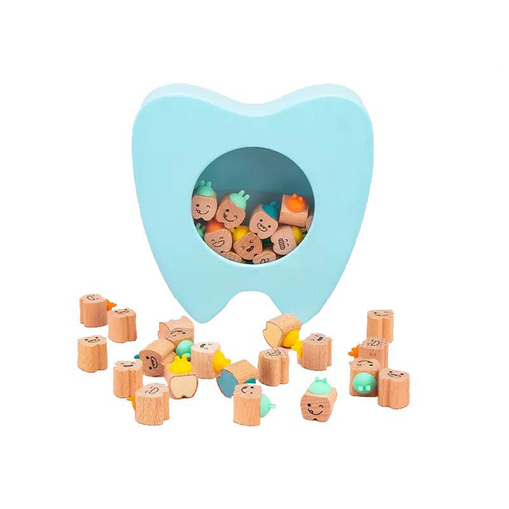 Woody Buddy - Teeth Keepsakes - Blue