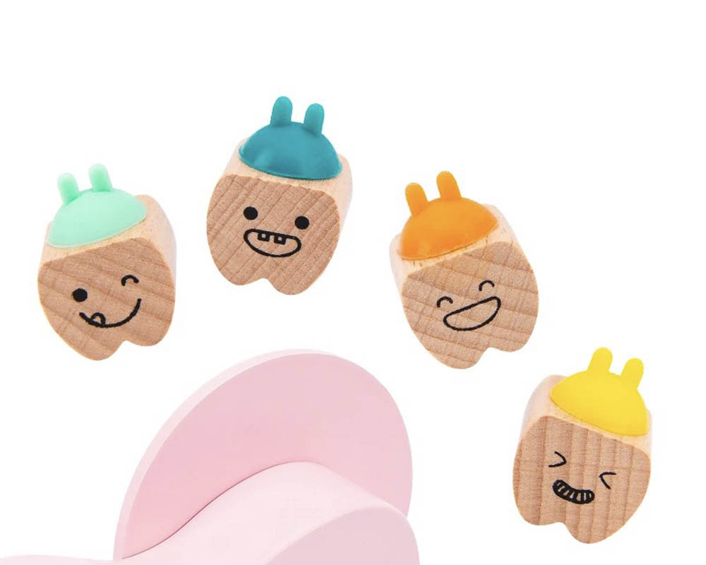 Woody Buddy - Teeth Keepsakes - Pink