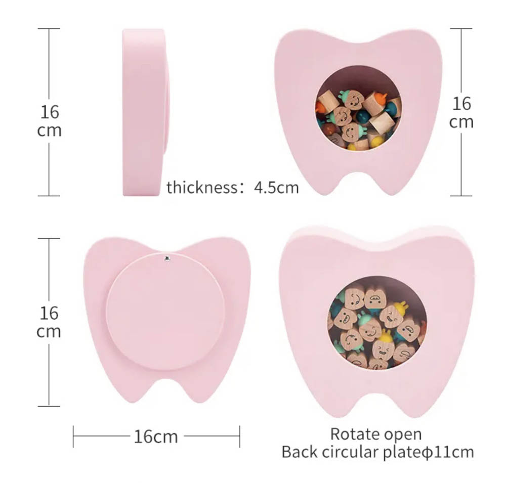 Woody Buddy - Teeth Keepsakes - Pink
