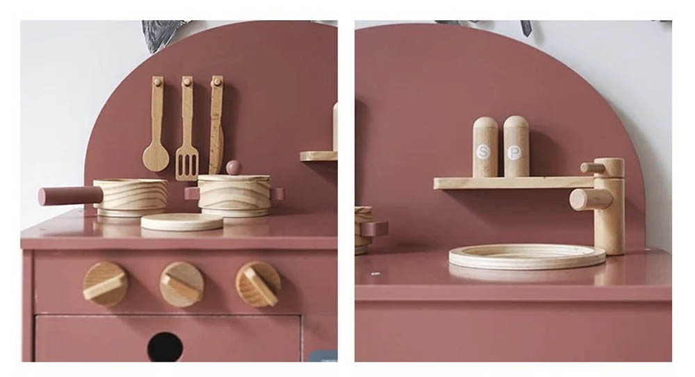 Woody Buddy - Vintage Kitchen - Rose