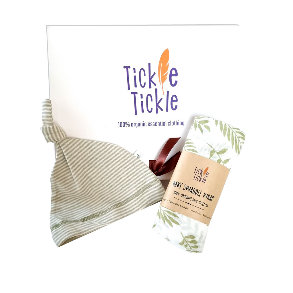 Welcome Tickle Baby Organic Gift Hampers (Olive) - 0-9 Months