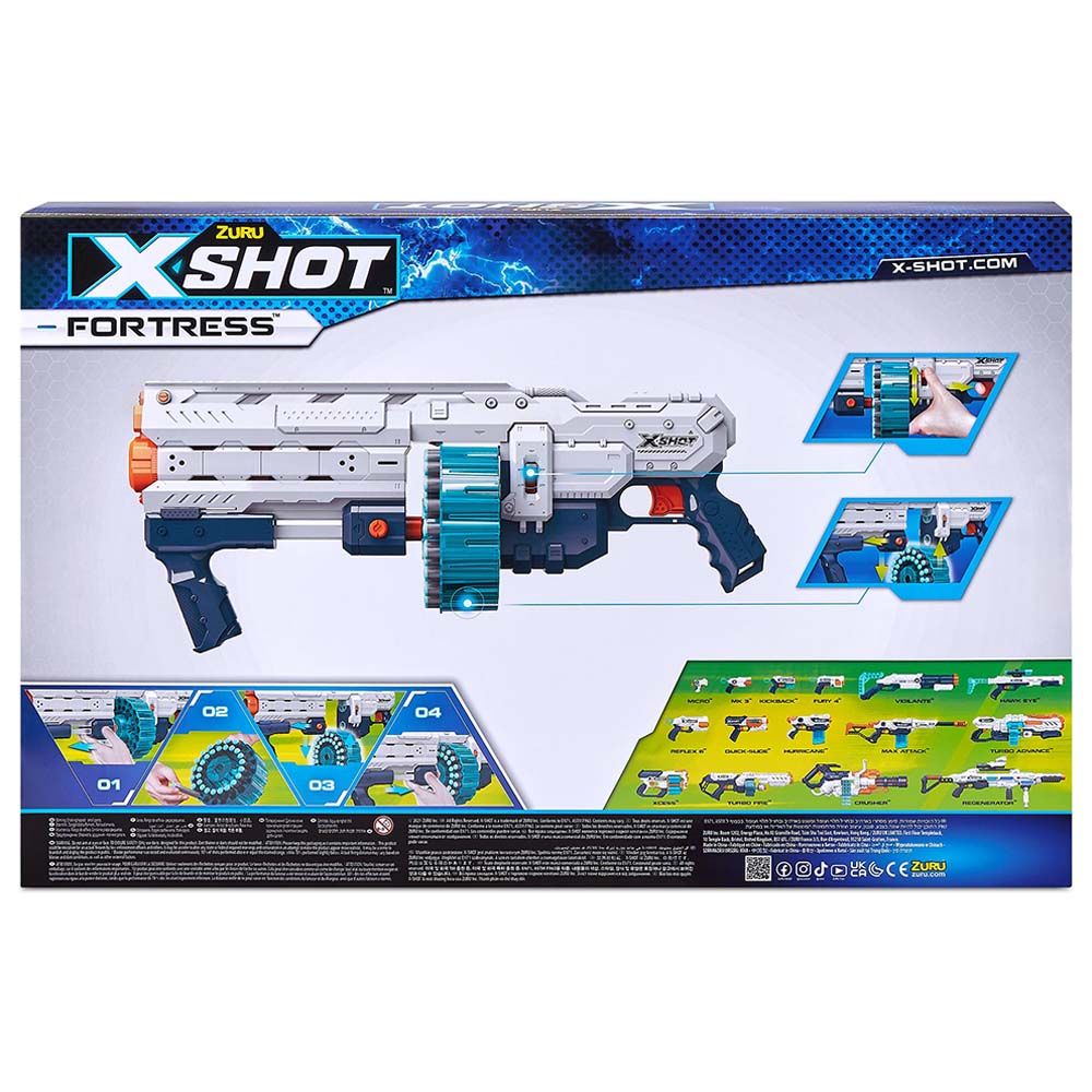 X Shot - Excel Fortress with 40 Darts Capacity Barrel