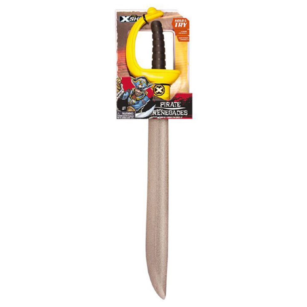X Shot - Foam Play Sword 2ft, Pirate Renegades - Black