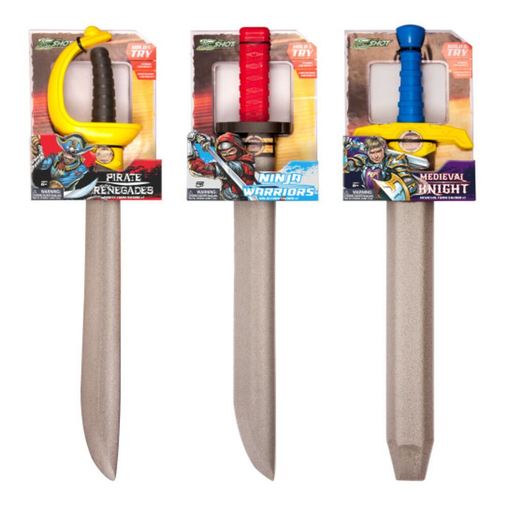 X Shot - Foam Play Sword 2ft, Pirate Renegades - Black