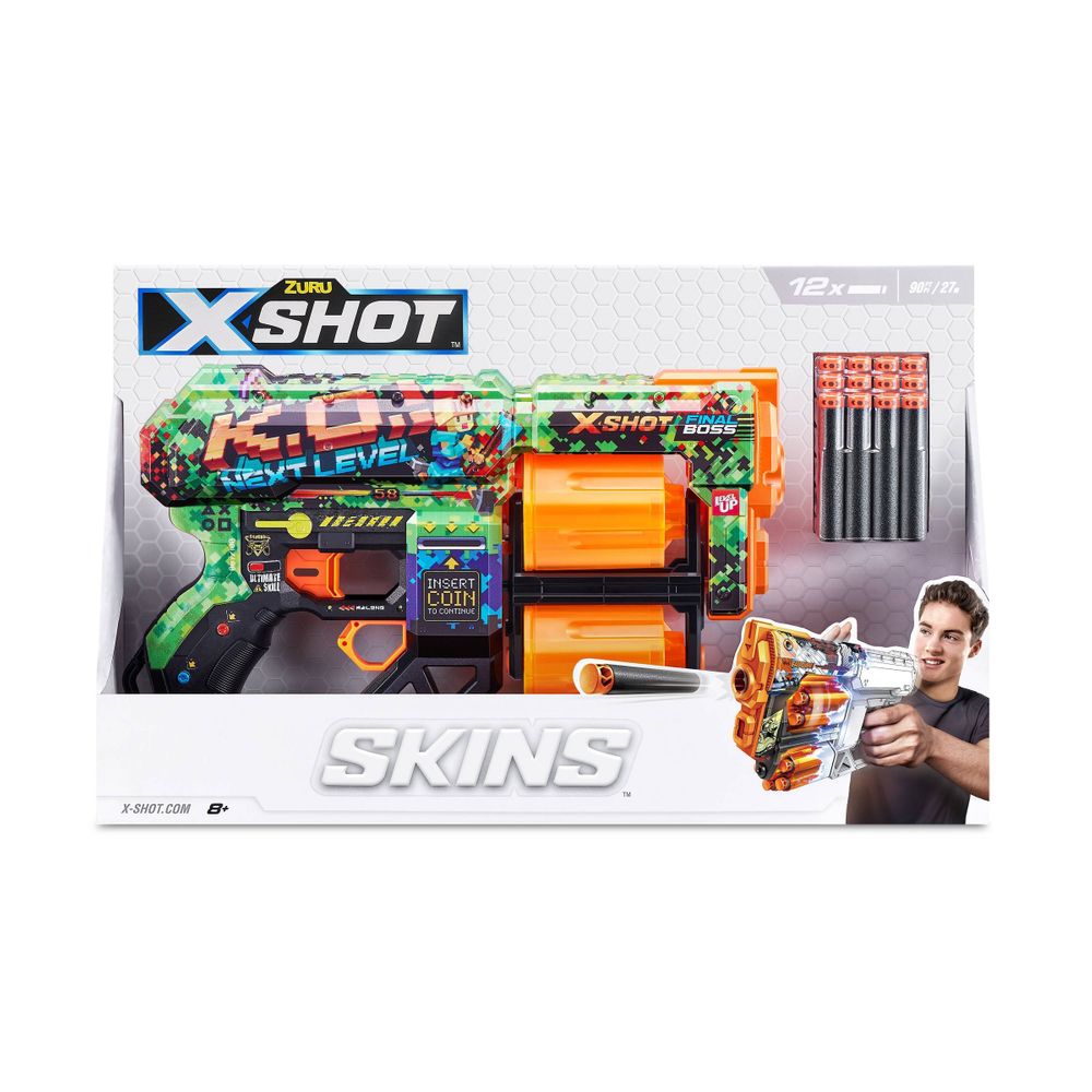 X Shot - Skins Dread Dart Blaster - 12 Darts