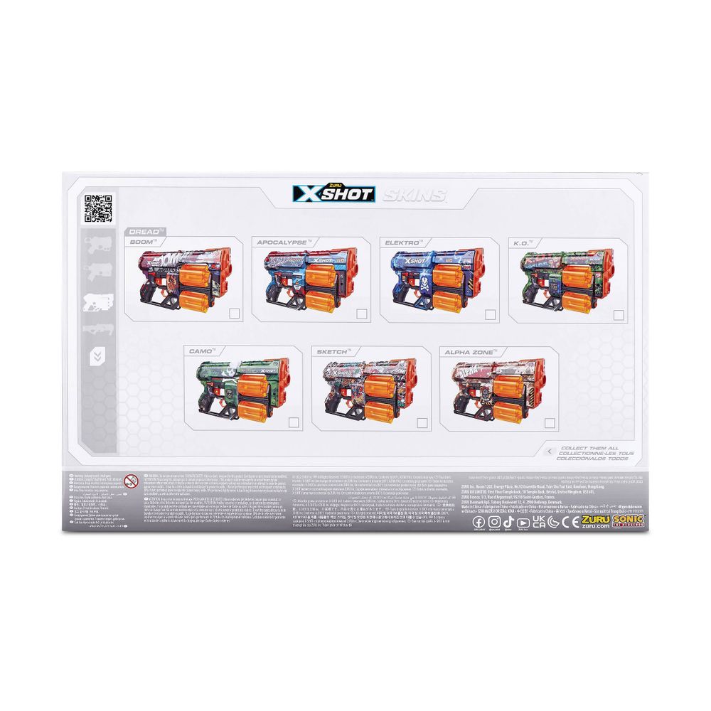 X Shot - Skins Dread Dart Blaster - 12 Darts