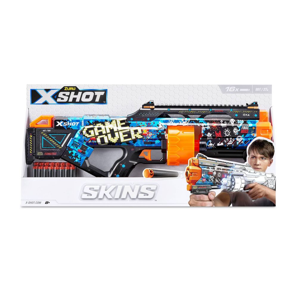 X Shot - Skins Last Stand Dart Blaster - 16 Dart
