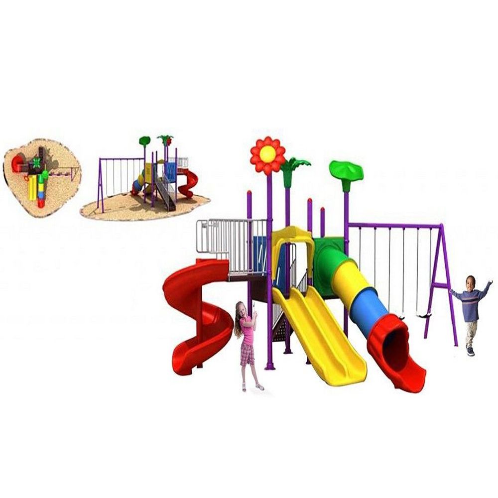 Myts - Mega Garden Dual And Single Slides And Swings