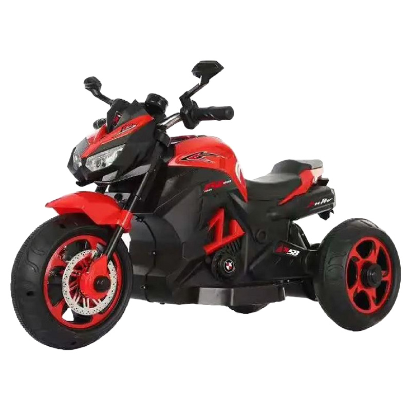 Megastar - 12V Hurricane Electric Motorcycle Trike - Red