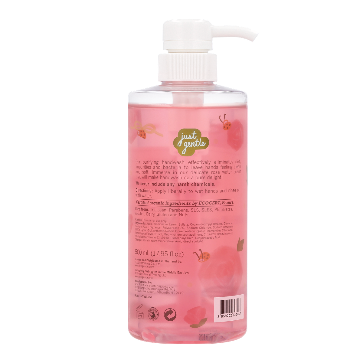 Just Gentle - Purifying Hand Wash - Rose Water