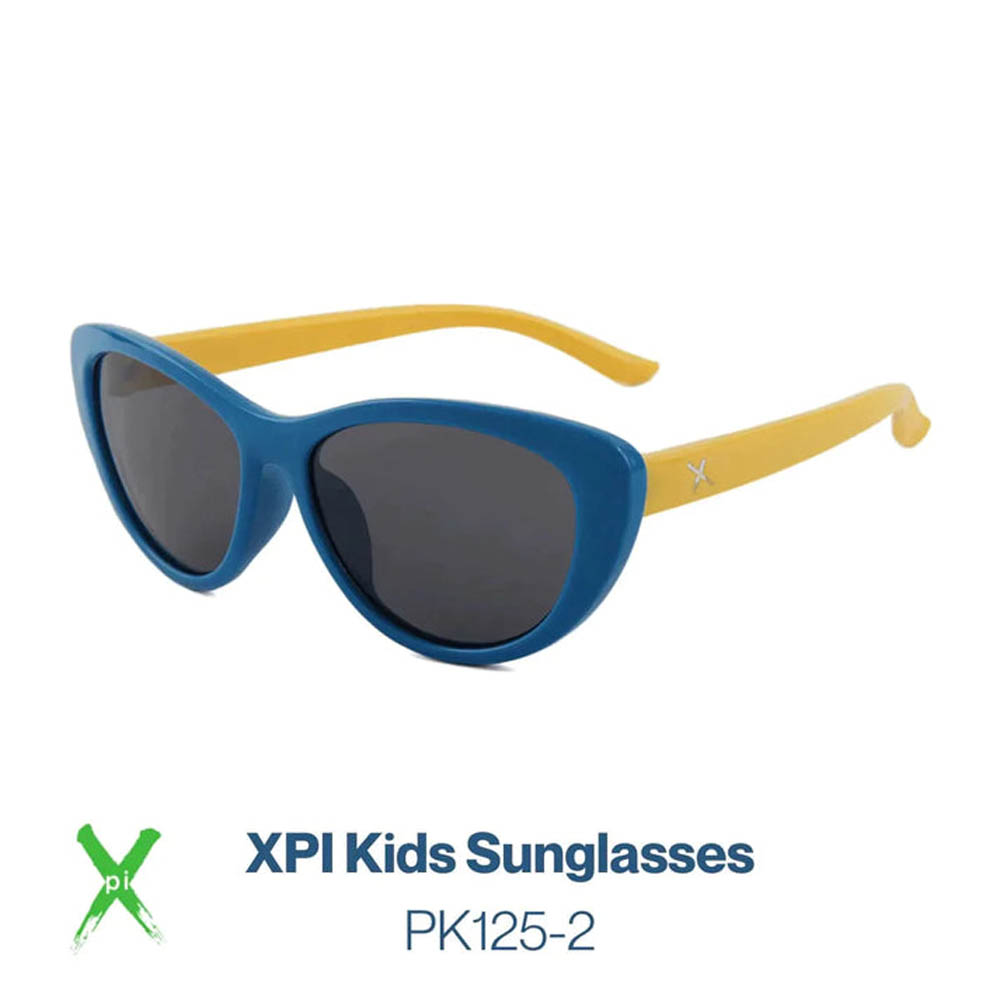 Xpi - Kids Sunglasses - Blue + Yellow