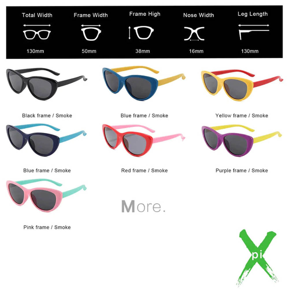 Xpi - Kids Sunglasses - Blue + Yellow