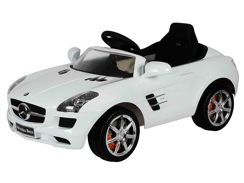 Megastar - Licensed Mercedes Benz Sls 6 V Electric Ride On Car For Children, White