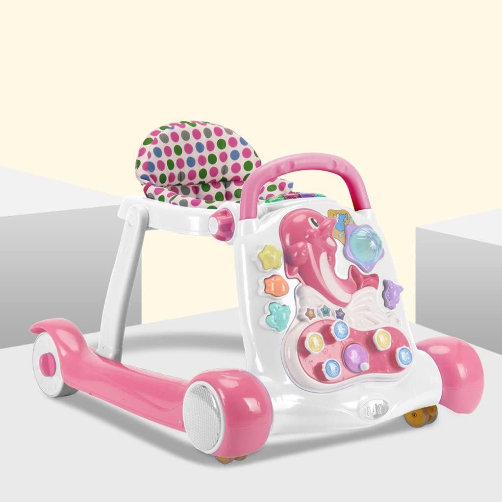Little Angel - Baby Walker 2 in 1 Activity Center - Pink