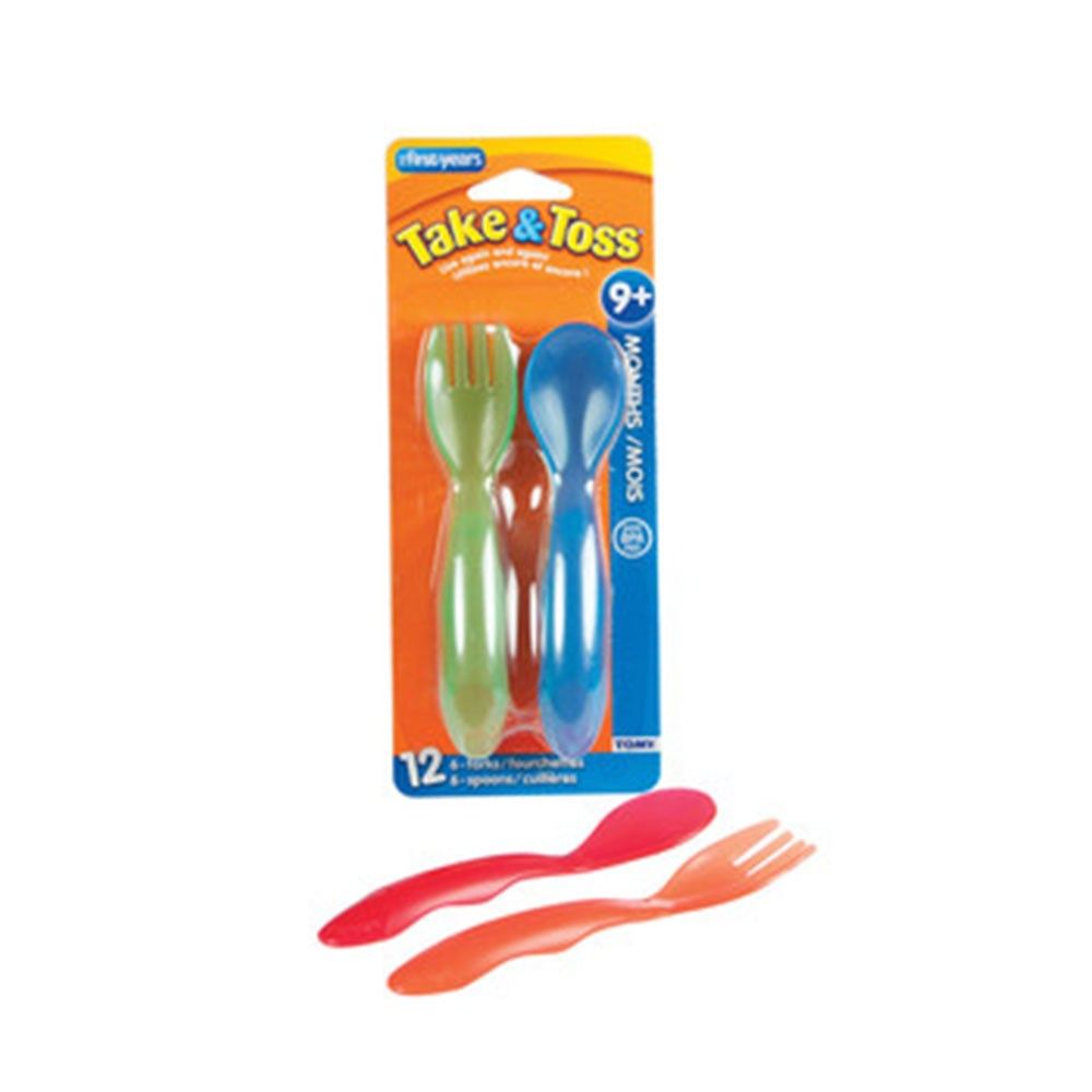 The First Years Take & Toss - Toddler Flatware 12 pk-