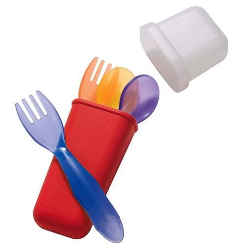 The First Years Take & Toss - Toddler Flatware Travel Set with bonus knife
