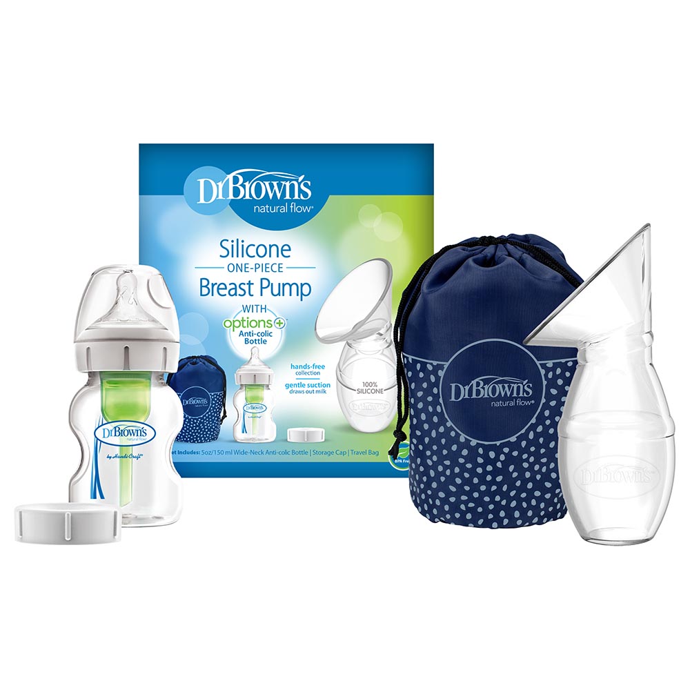 Dr. Browns - One-Piece Silicone Breast Pump W/ Bottle