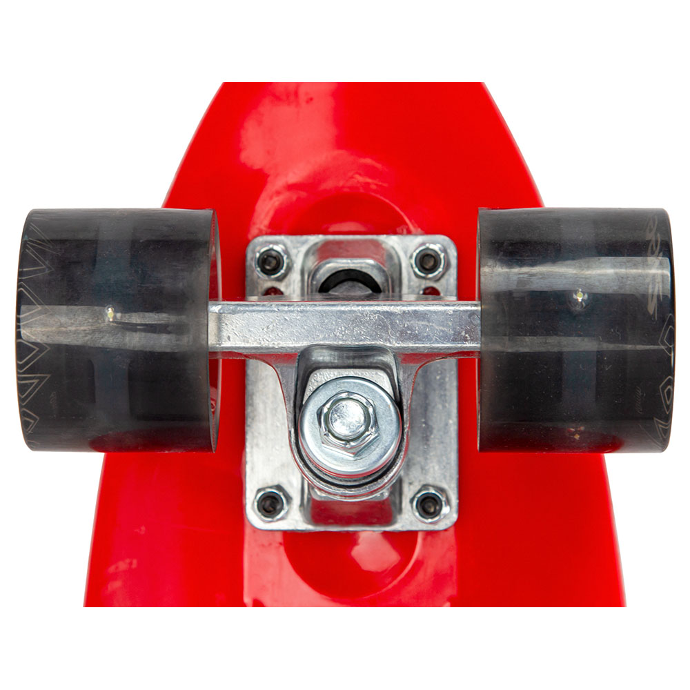 Ziggy Skateboard Mini Cruiser with LED Wheels Red