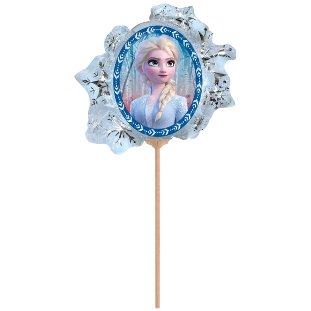 My Party Centre - A30 Frozen 2 Satin Minishape Foil Balloon - Air Filled Only /Non Packaged