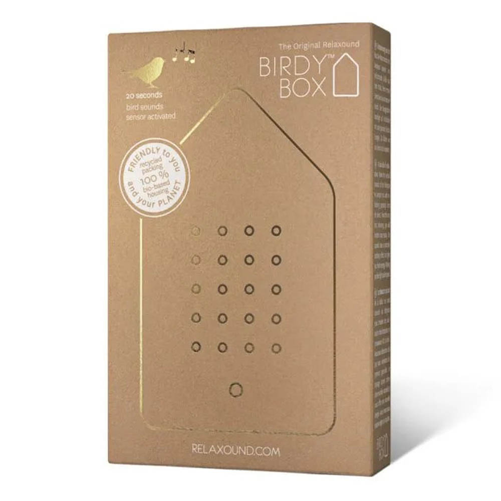 Zwitscherbox - Birdybox Metal Golden Brass
