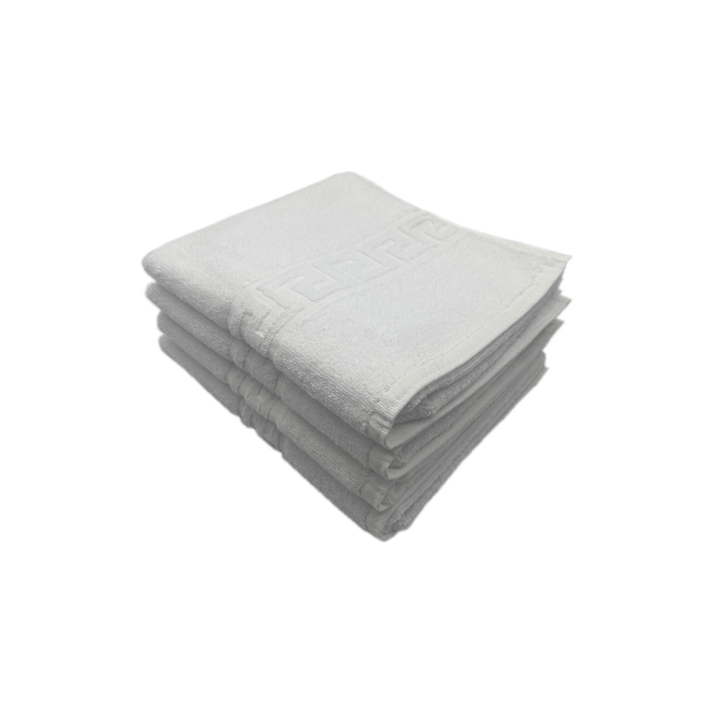 BYFT - Magnolia White Luxury Hand Towel 50 x 100 Cm Set of 4 Pcs