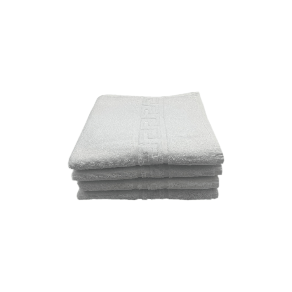 BYFT - Magnolia White Luxury Hand Towel 50 x 80 Cm Set of 4 Pcs