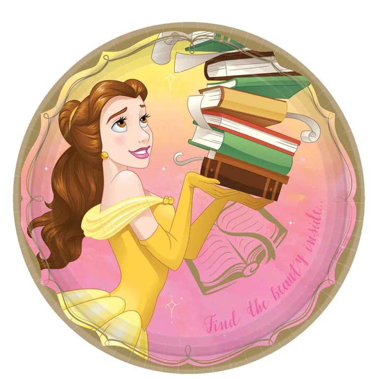 My Party Centre - Disney Belle Paper Plates 9In, 8Pcs