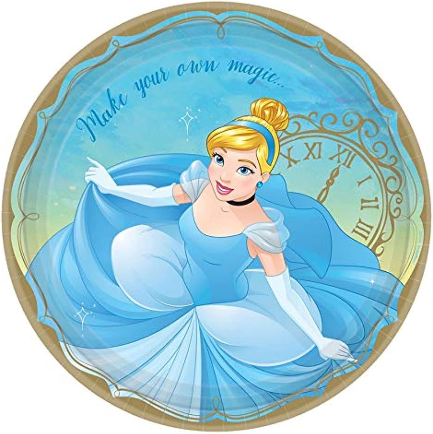 My Party Centre - Disney Cinderella Paper Plates 9In, 8Pcs