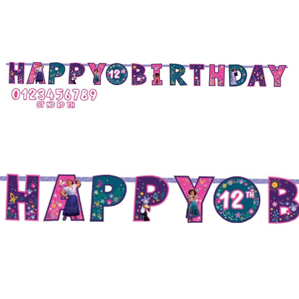 Disney Encanto - Jumbo Add-An-Age Letter Banner Paper