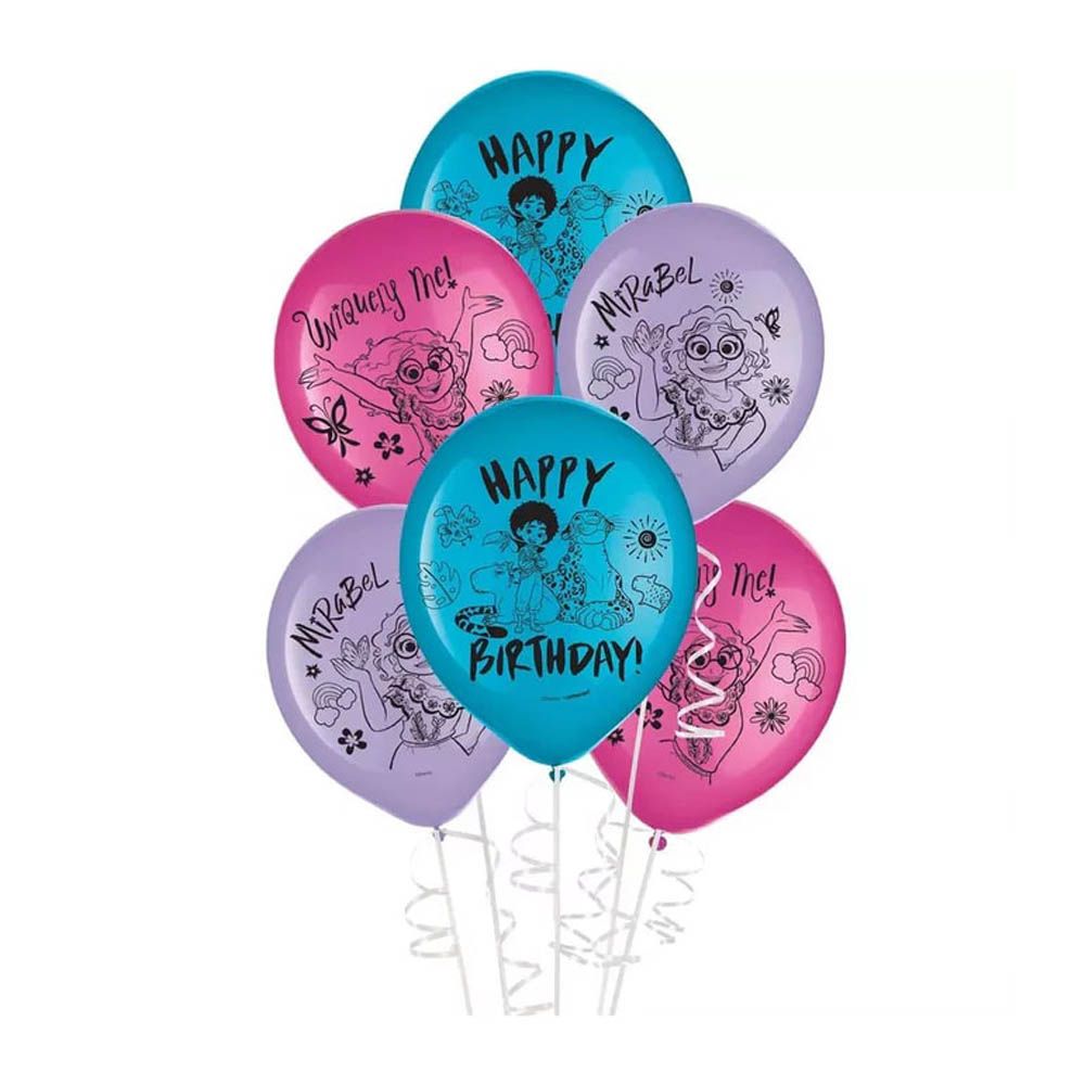 Disney Encanto - Printed Latex Balloons 12Inches, 6Pcs