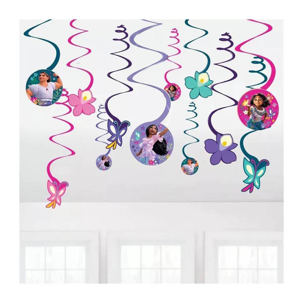Disney Encanto - Spiral Decorations With 5Inch Cutouts Paper