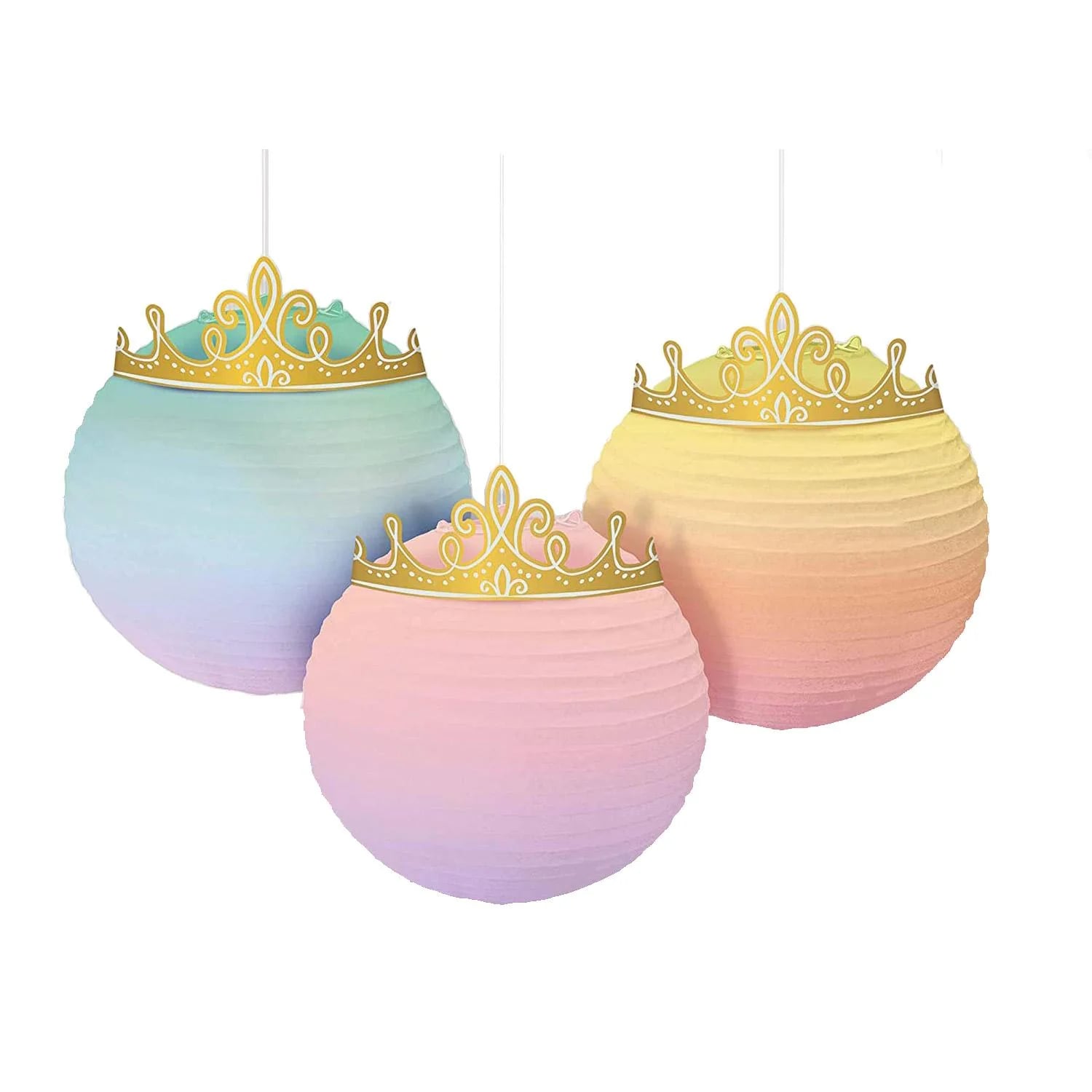 My Party Centre - Disney Princess Lantern Decoration 3Pcs