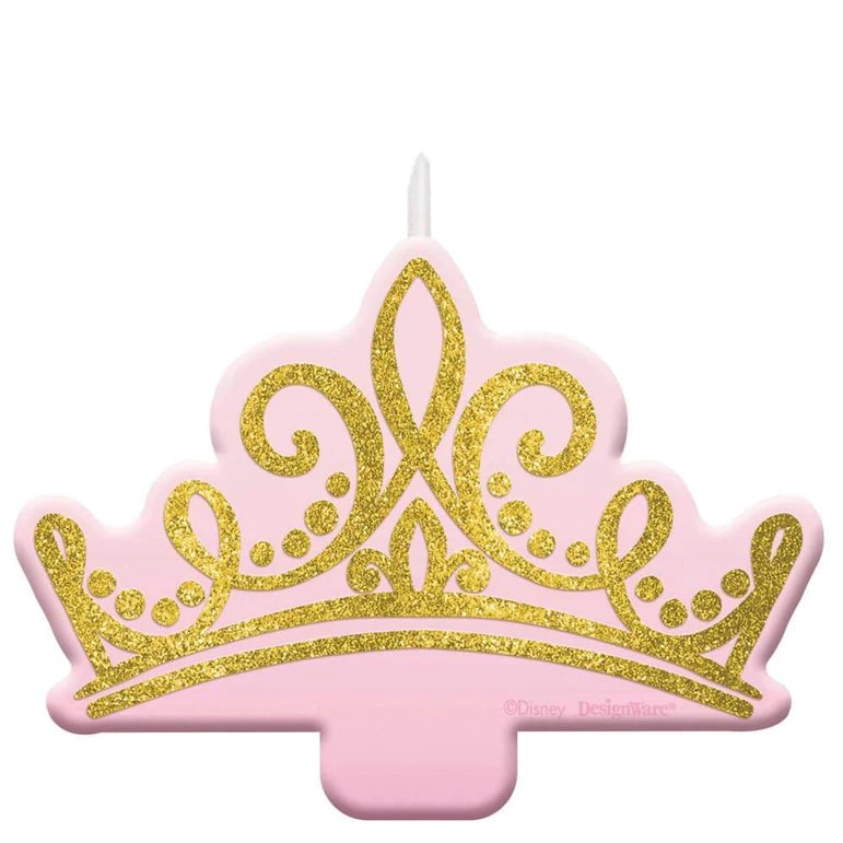 My Party Centre - Disney Princess Once Upon A Time Glitter Candle