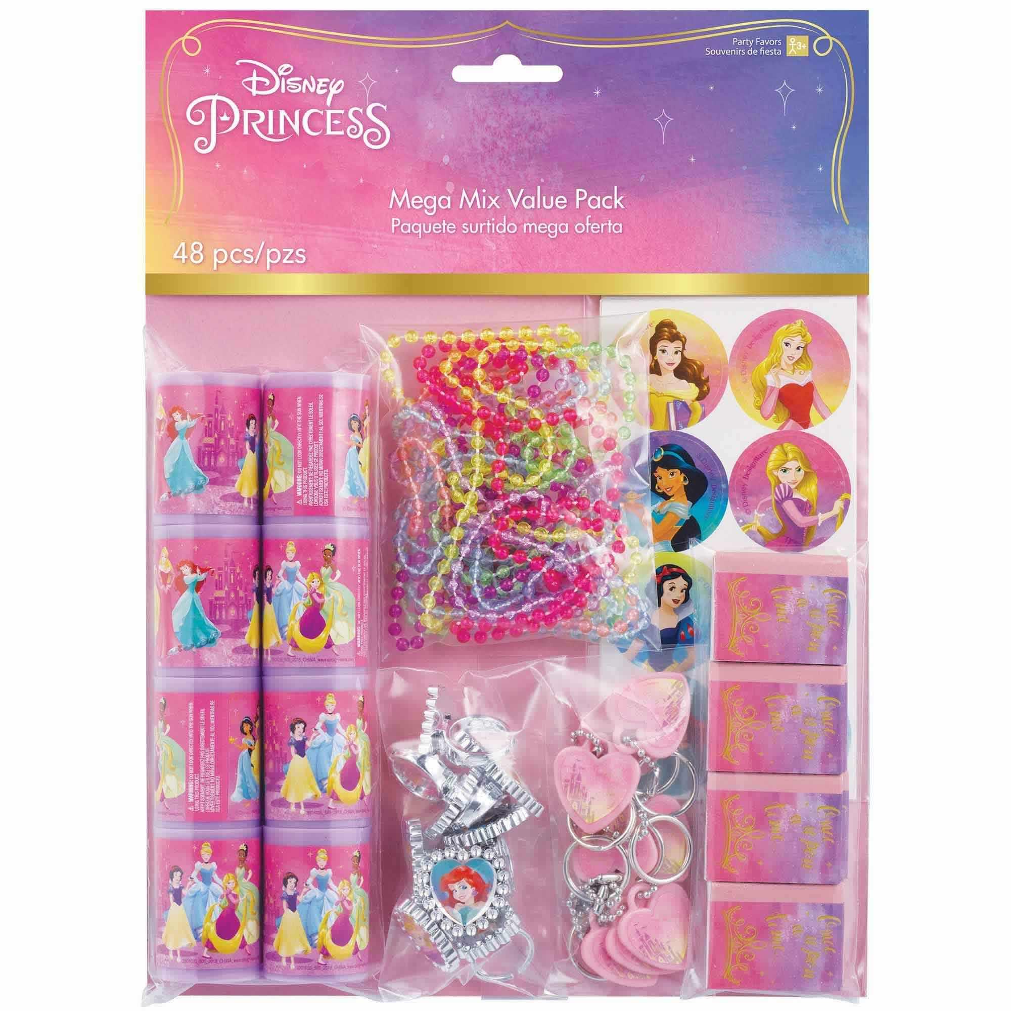 My Party Centre - Disney Princess Once Upon A Time Mega Mix Value Pack Favors, 48Pcs