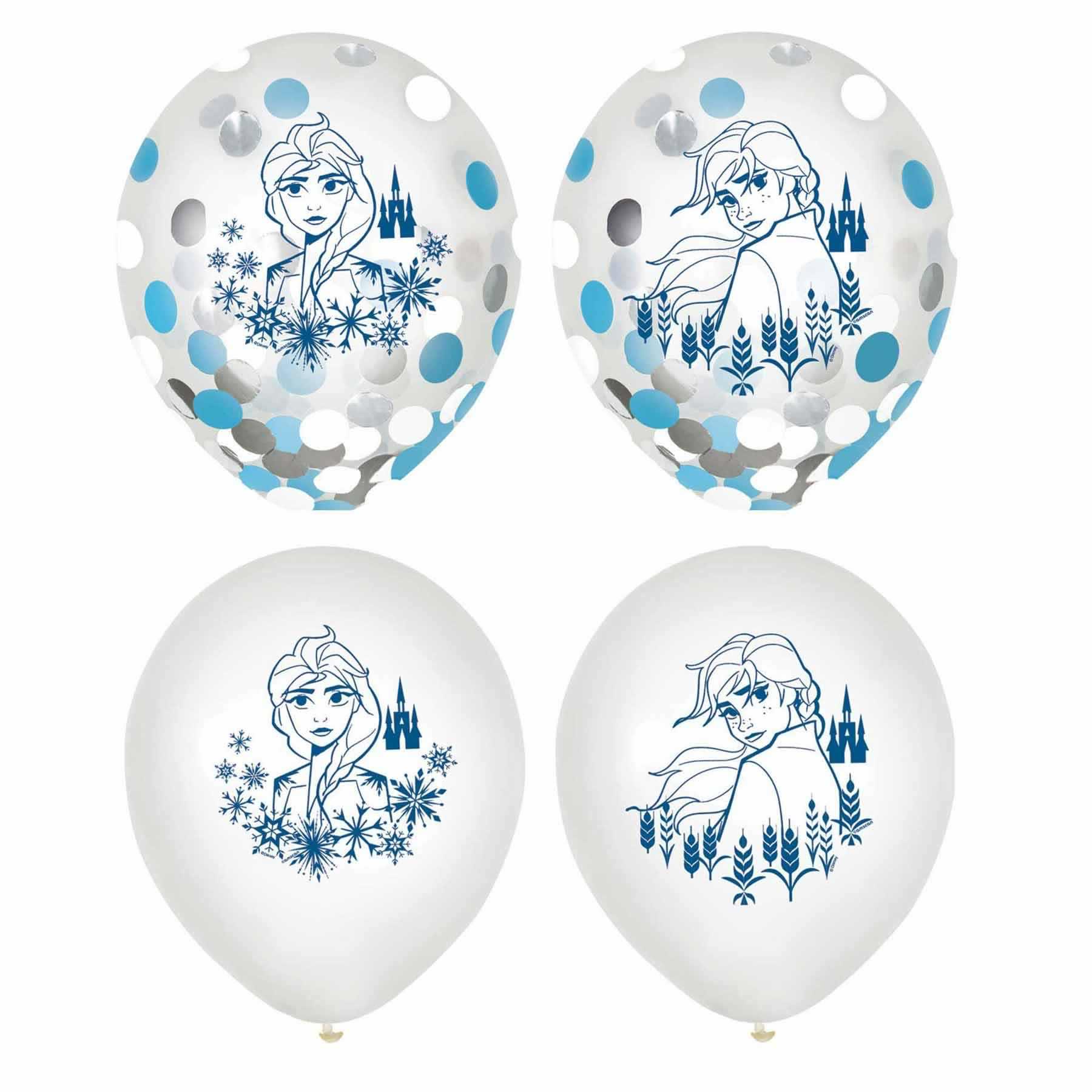 My Party Centre - Frozen 2 Confetti Balloons 12In, 6Pcs