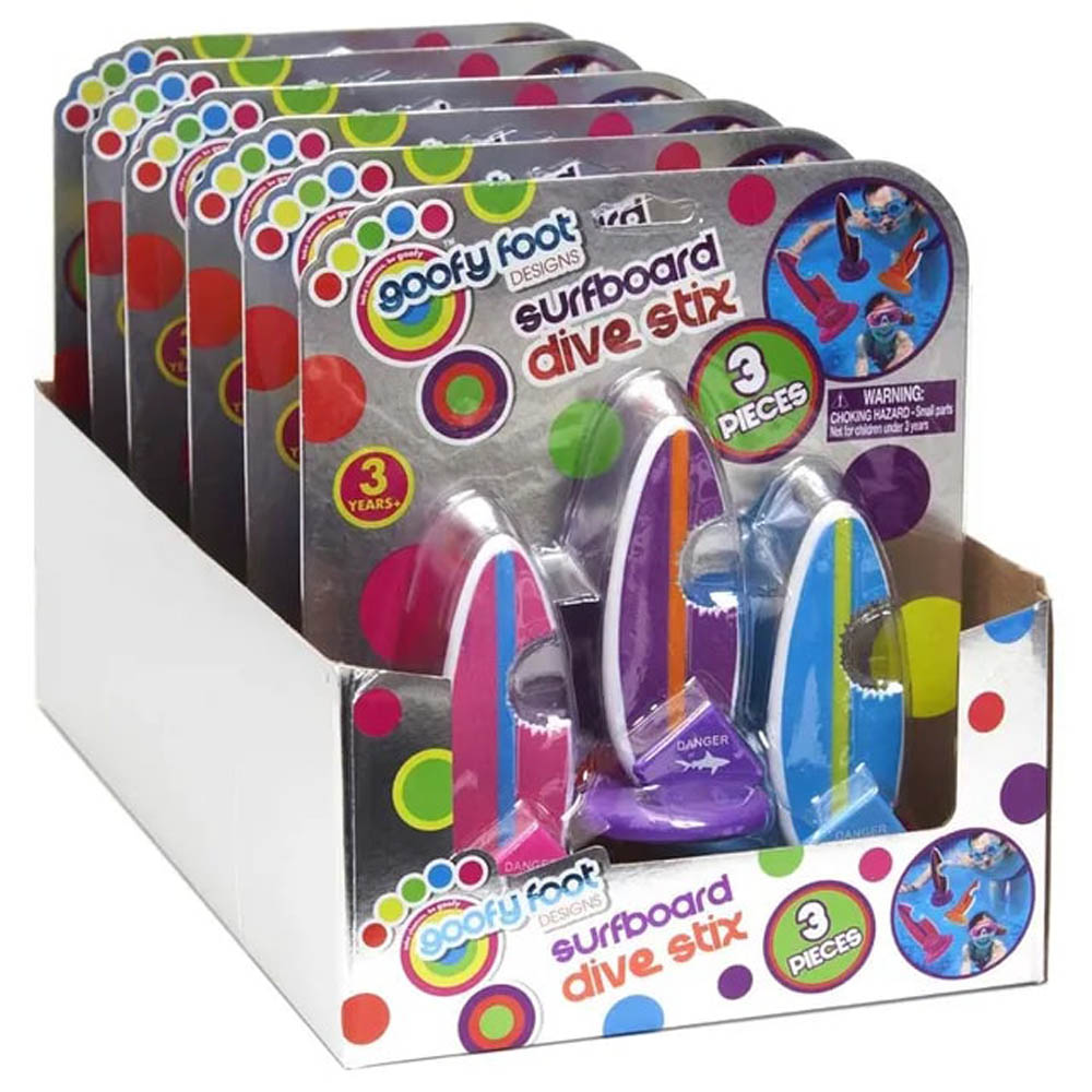 Goofy Foot - 3 Pk Mermaid Tail Dive Stix