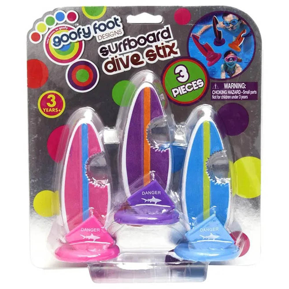 Goofy Foot - 3 Pk Mermaid Tail Dive Stix